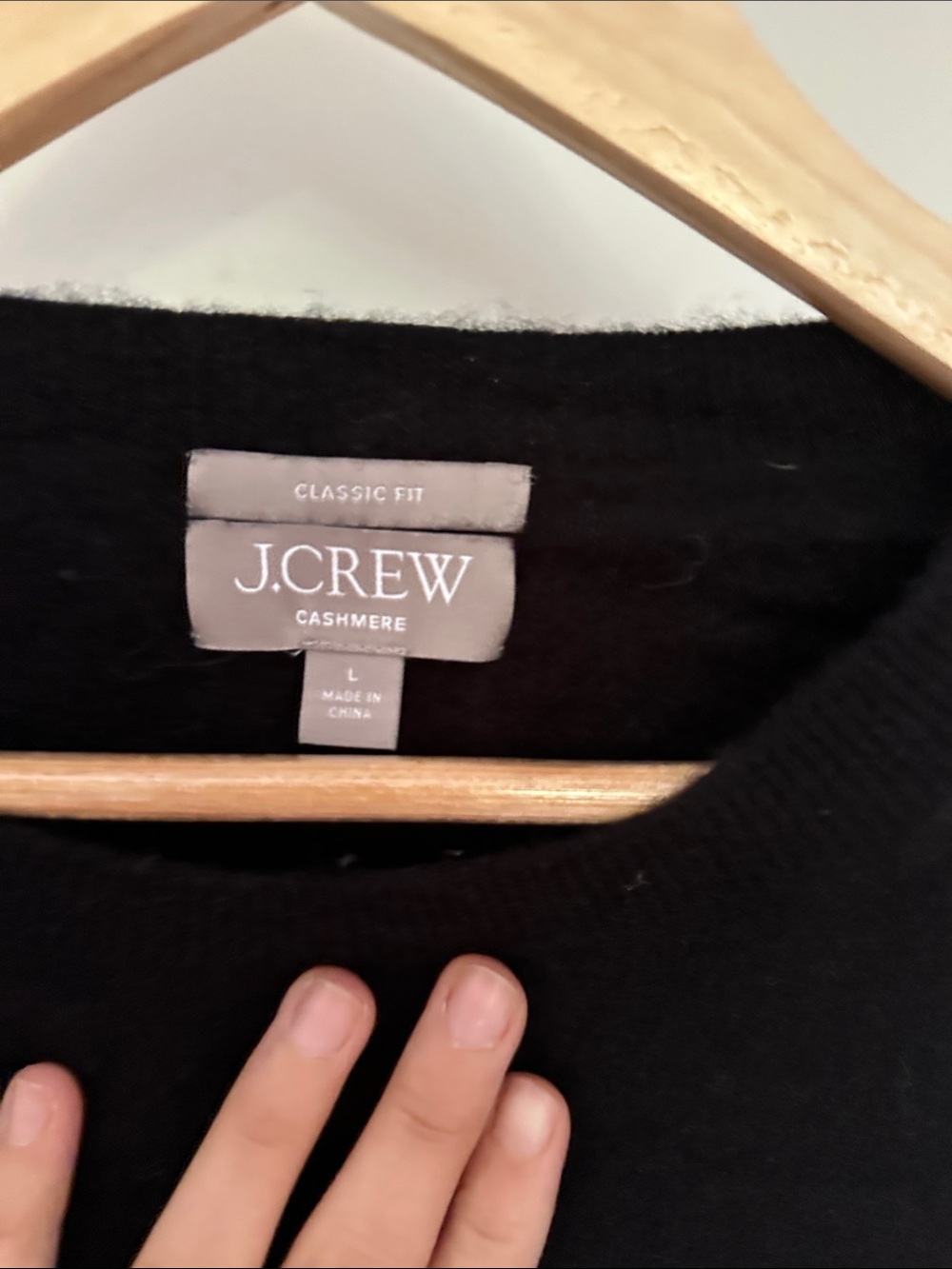 J. Crew Black Crewneck Pullover Sweater - Picture 2 of 3